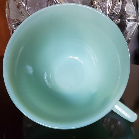 "Jane Ray Jade Ite" 8oz Green Jadeite Fire King Cup Only - Picture 6 of 12